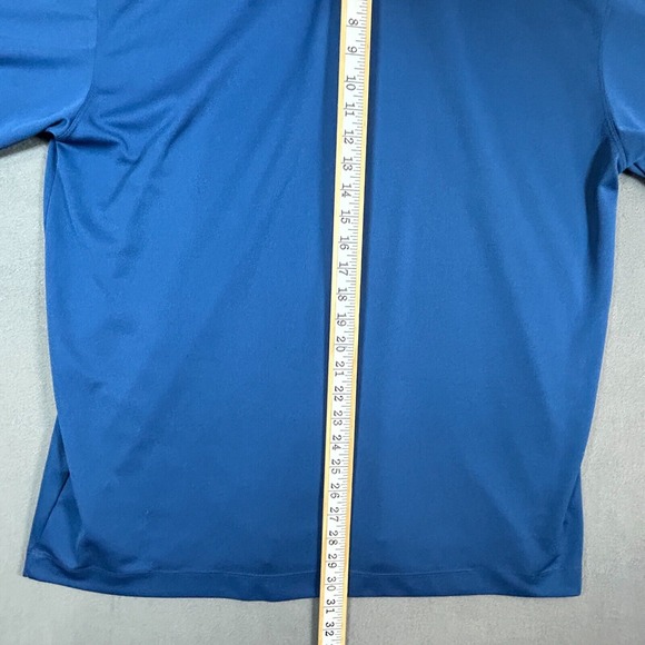 Nike Golf Polo Shirt Mens XL Blue Dri Fit Short Sleeve Stretch Fabric‎ Collared - Picture 11 of 11